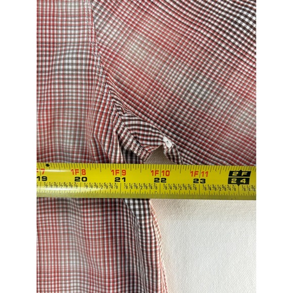 The North Face Men's Button-Up Plaid Shirt Size XL Red Gray White - Picture 7 of 8